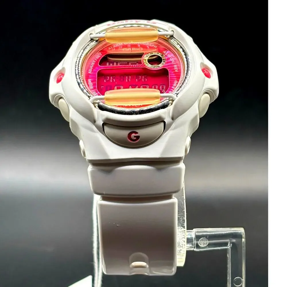 Casio Baby-G BG169R-7D White Pink Digital 200M Women’s Watch NWT